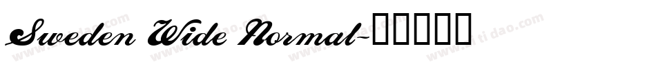 Sweden Wide Normal字体转换